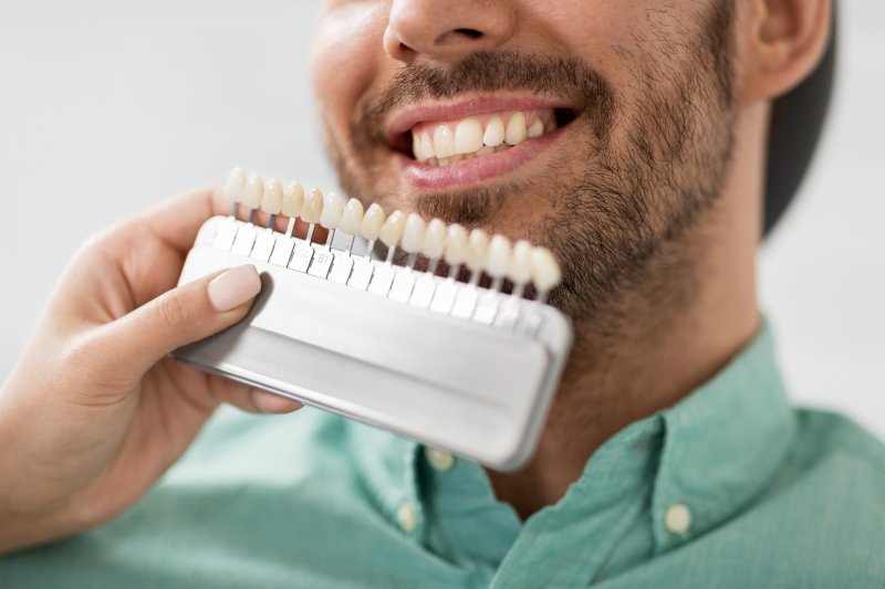 man preparing to receive dental veneers